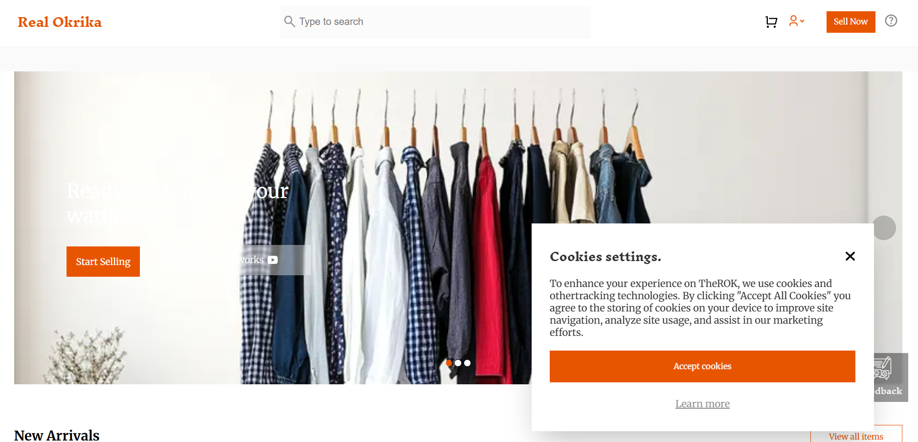 The Real Okrika storefront preview